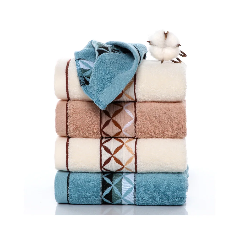 

High-quality cotton towel thickened soft absorbent men's and women's household face wash hotel adult household face beach/ towel