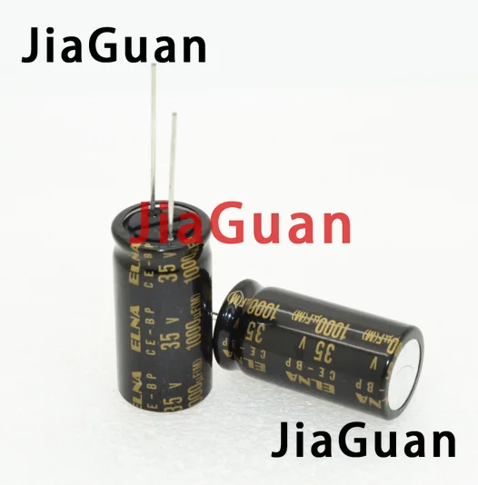 2PCS ELNA RBD 35V1000UF 16X31.5MM black Non-polar 1000uf 35v audio electrolytic capacitor CE-BP 1000uF/35V BP 35V 1000UF | Электроника