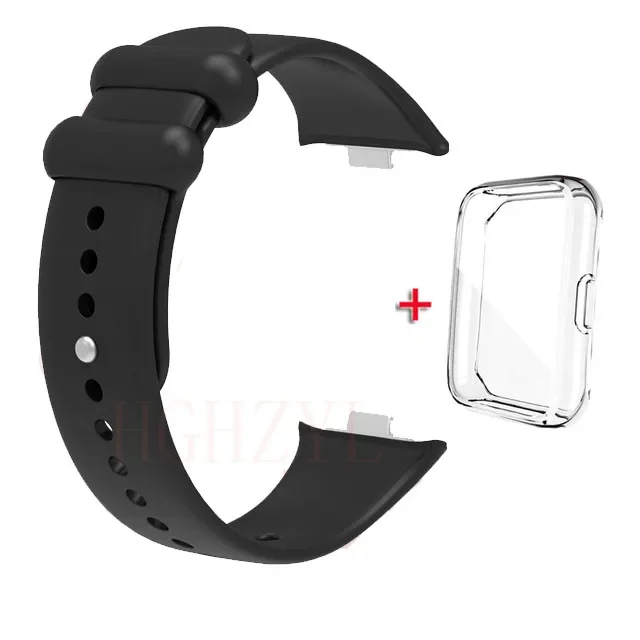 Silicone Replacement Strap with Case