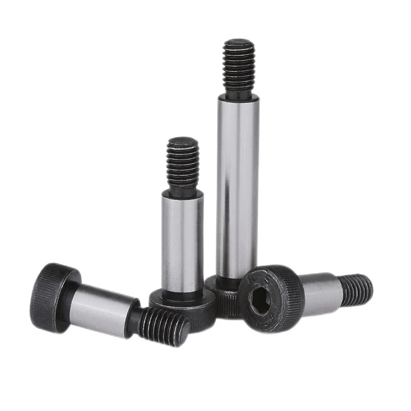 2Pcs/lot M5 M6 M8 M10 Diameter= 6 8 10 12mm Grade 12.9 Steel Hex Hexagon Socket Cap Head Shouldd Roller Bearing Screw Bolt