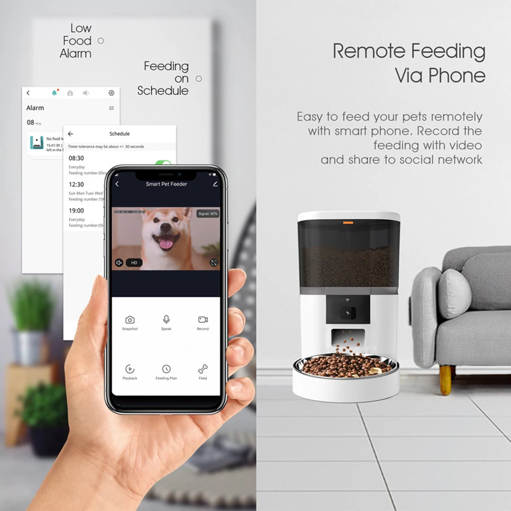 4L Smart Pet Feeder with Camera 6