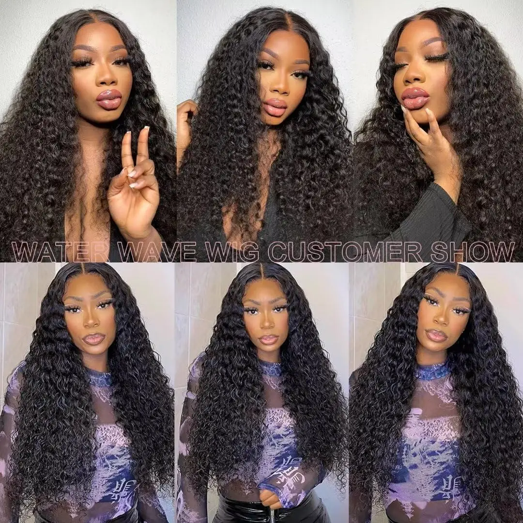 Human Hair Extensions Water Wave Bundles 100% Human Hair Extensions For Women Peruvian Hair Bundle Raw Virgin Unprocessed Human Bundle Curly