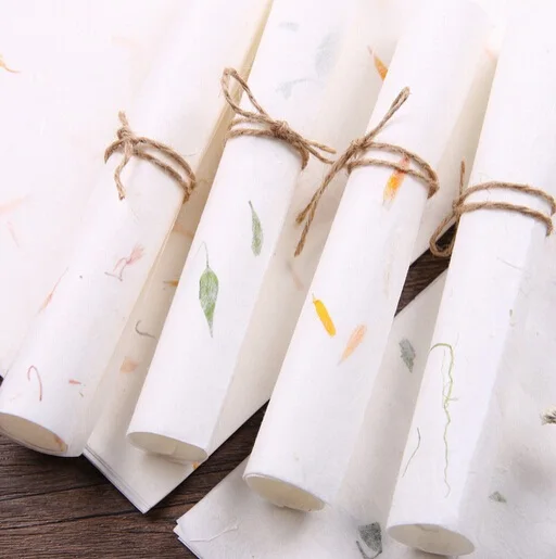 

200pcs Creative Natural Plants Series DIY Multifunction Kraft Letter Paper School Office Supplier Stationery Free Shipping