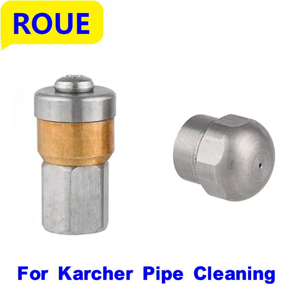 Rouehigh Pressure Tubo Di Scarico Pulizia Delle Fognature Ugello Di Dragaggio Ugello Di Pulizia Per Accessori Adattatore Karcher Detergente Per Scaric