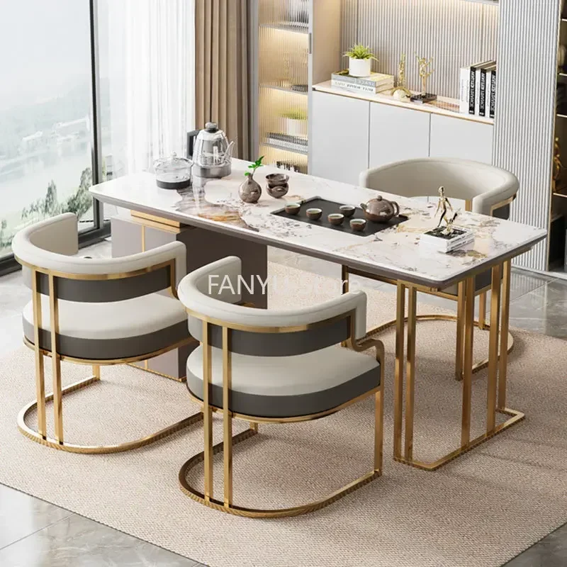 Nordic Relaxing Leather Dining Chairs Luxury Backrest Minimalist Makeup Balcony Furniture