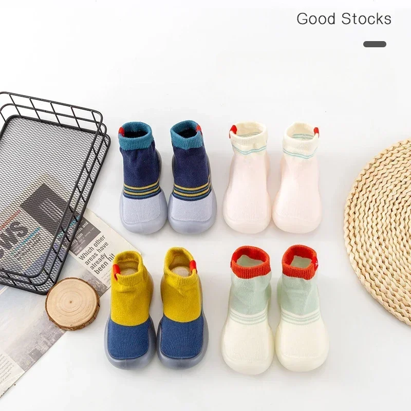 Baby Shoes Early Education Toddler Socks and Shoes Classic Baby Anti-cold Baby Floor Children's Soft-soled Non-slip