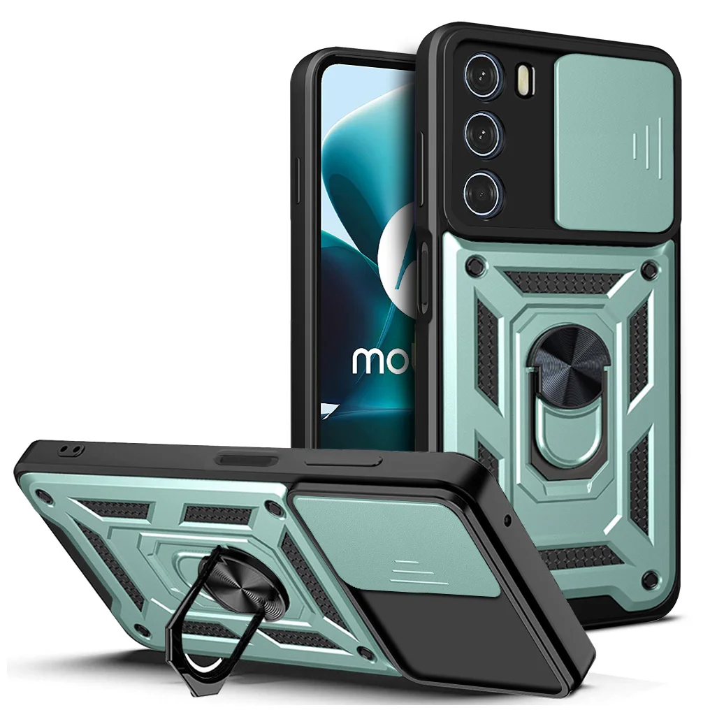 Per Motorola G200 Slide Camera Armor Custodia Per Telefono Moto G73/Moto G53 5G/Moto G52 4G/Moto G100/Moto G30 Capa Supporto Per Anello Magnetico