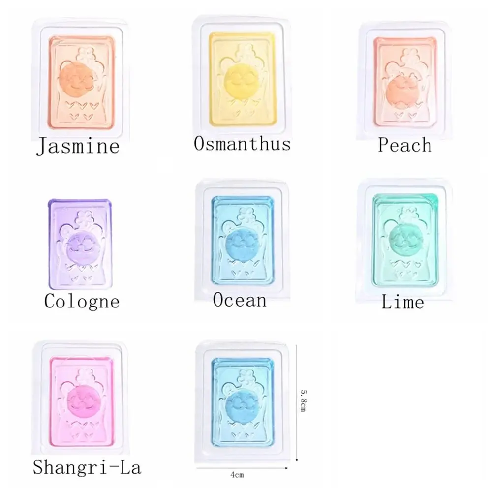 Gel Aromatherapy Gel Air Fresher Solid Toilet Solid Deodorant Cream Cat Pattern 5pcs