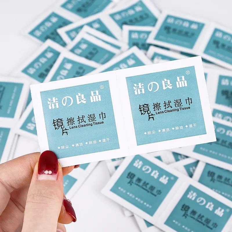 Glasses Cleaning Wipes 100Pc/Box Wipe Glasses Disposable Cleaning Paper Wipe Mobile Phone Screen Cloth Lens Paper