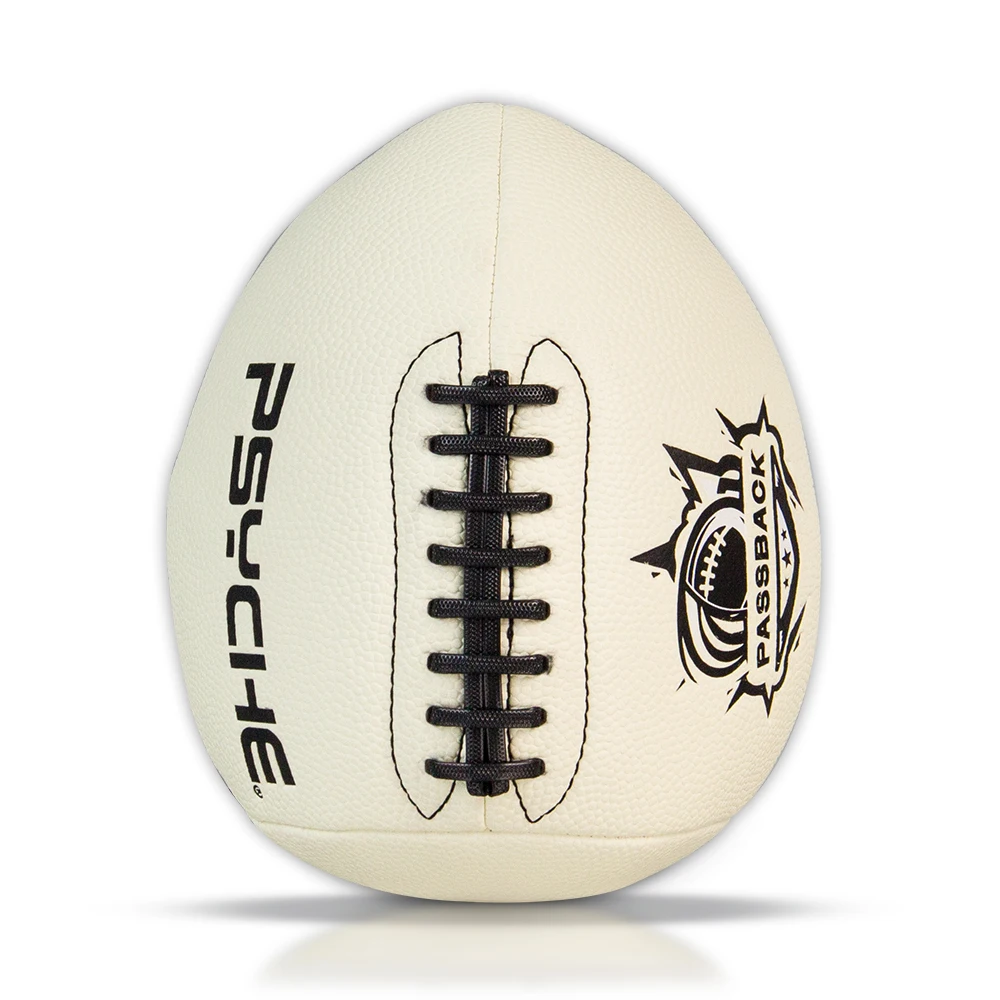 Official Size 9 PU Leather Rubber Ball Waterproof Lighted Sport American Football Night Match Glowing Training Ball view 2