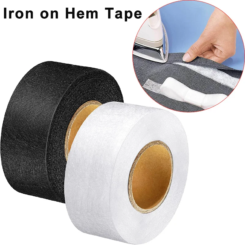 70Yards No Sew Hem Tape Iron On Fabric Fusing Hemming Tape Adhesive Hem  Tape for Pants Clothes DIY Garment Sewing Accessories - AliExpress