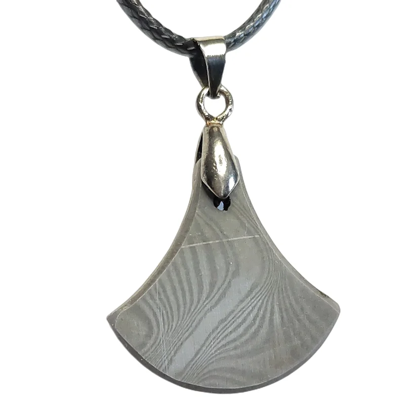

High Quality Damascus Steel Pendant New Arrival Men Women Jewelry Damascus Steel Necklace