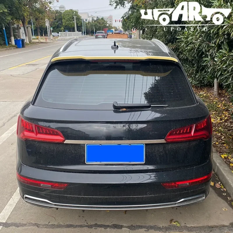 Spoiler Per Auto Manifattura Ala Spoiler Per Tetto Posteriore In Plastica Abs Per Audi Sq5 / Q5 S Line Mk2 2017 2018 +