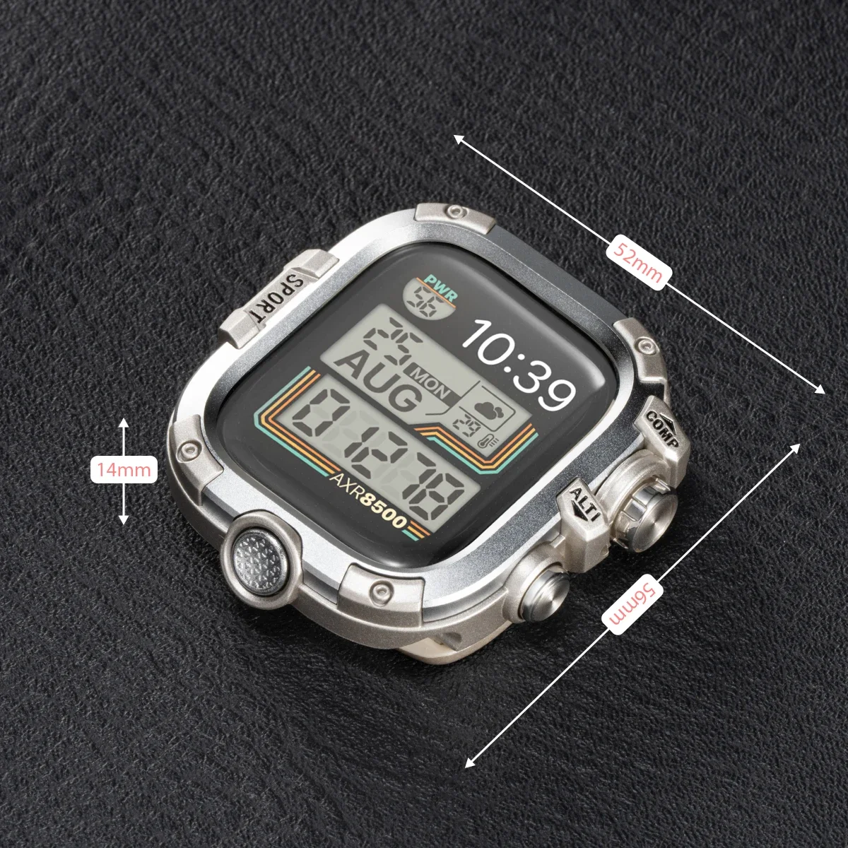 Durable Waterproof Metal+PC Bumper Case with Protective Film