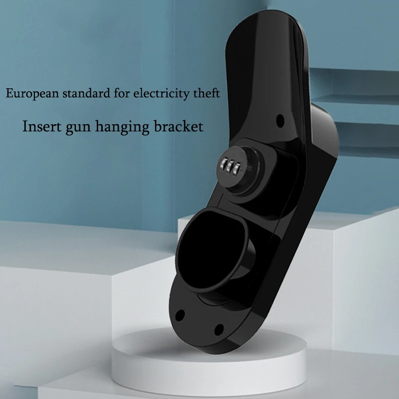 Type 2 Connector EU Plug Electric Car Charging Gun Head Socket Wall Mount Bracket Universal EV Charger Cable Holder ev charger