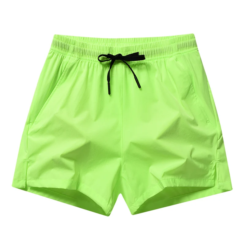

Men's Summer Shorts Casual Solid Color Jogging Fitness Quick-drying Ice Silk pants Loose Breathable Drawstring Beach Shorts