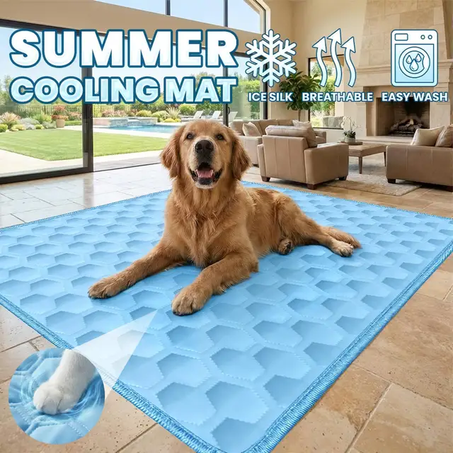 Pet Cooling Mat Summer Dog Cold Bed Extra Large For Small Big Dogs Pet Accessories Cat Durable Blanket Sofa Cat Ice Pad Blanket 1