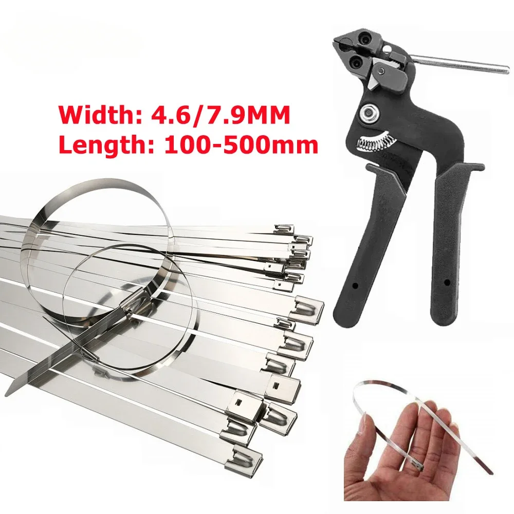 Cable Ties Plier Hand Stainless Steel Tie Self-Locking Fastening Strap High Quality Cutting Tool Automatic Zip Cutter Tension