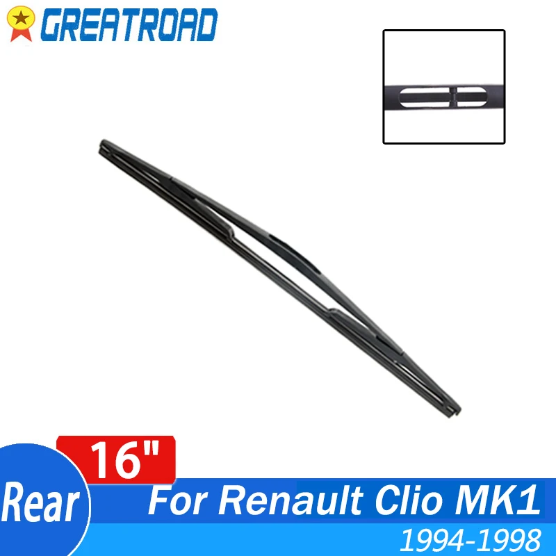 

Wiper 16" Rear Wiper Blade For Renault Clio MK1 1994 1995 1996 1997 1998 Windshield Windscreen Rear Window