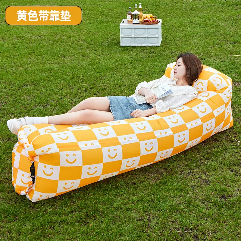 Premium Outdoor Inflatable Air Sofa Bed - Lazy Bag Beach Lounger, 240x70cm