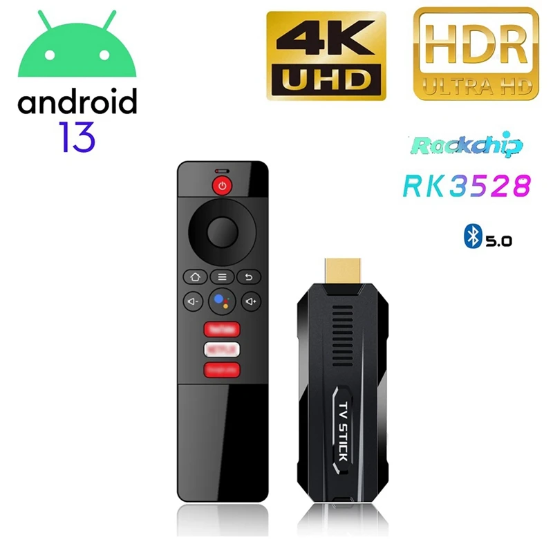 

Смарт-ТВ RK3528, Android 13, 4K, 8K, HDR, WIFI6, 2 Гб + 16 ГБ, 1 комплект