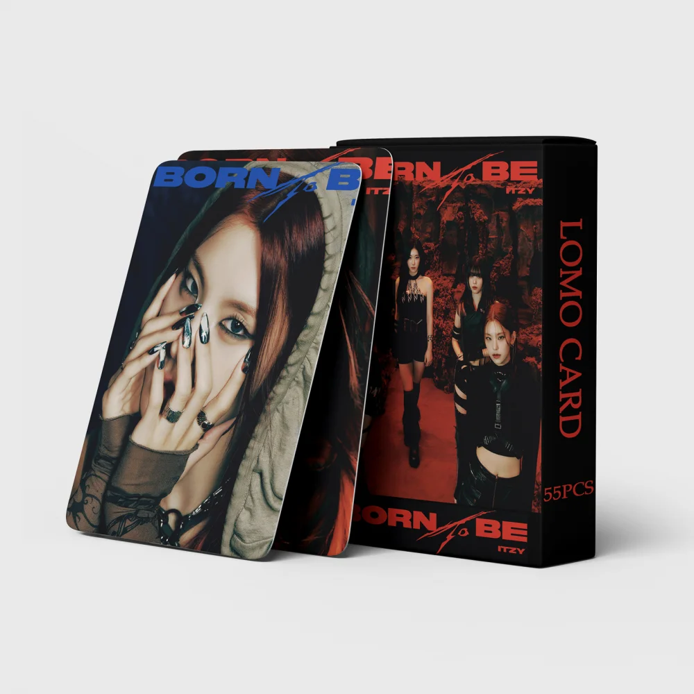 XIURAN 55Pcs/Box ITZY BORN TO BE Mini Album Photocard KPOP Lomo Card (READY STOCK)