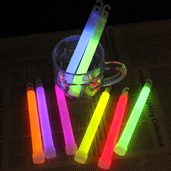 10pcs 6Inch Glow Light Sticks Outdoor Survival Tool Warning Lamp Hiking SOS Gear Tactical Equipment Concert Party Light Stick 1