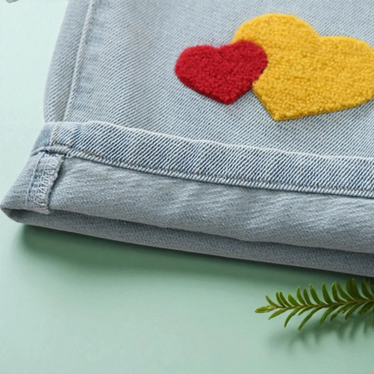 السراويل للفتيات الجينز المراهقين ملابس الأطفال فراشة طباعة السراويل ربيع الخريف الطفل الاطفال الملابس الجينز 6 8 10 12 14 Y