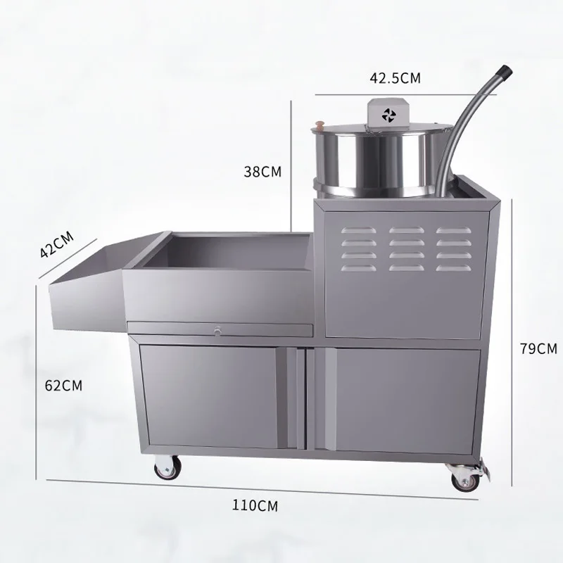 Popcorn Machin Gas Electric Balloon Stalls Commercial Automatic Medium-sized Gas Fully Spherical All-in-one Large Capacity
