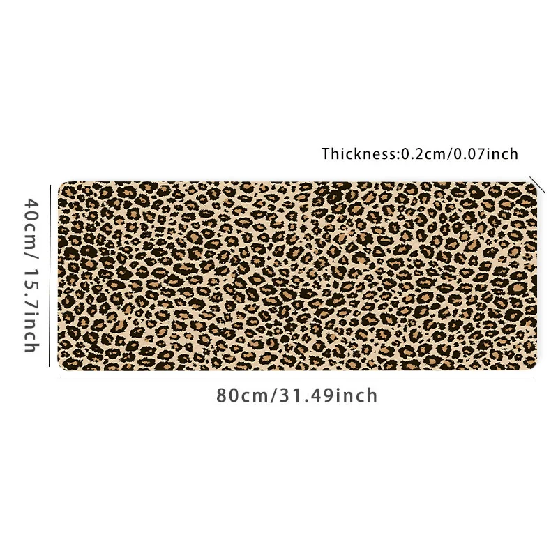High quality leopard print mouse pad for desktop decoration