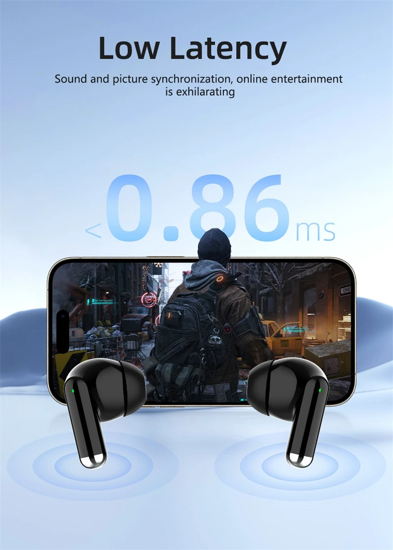 Description Picture 4 of itemAir 6 Bluetooth Headphones Pro Tws Earphones Bluetooth Wireless Bluetooth Headset Pods EarPods Wireless Headphones Pro 6 Earbuds