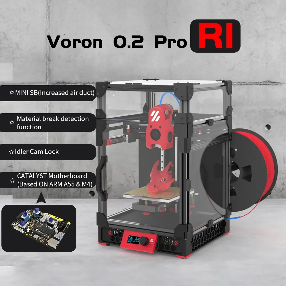 

Toaiot Voron V0.2 Pro R1 CoreXY 3D Printer Kit with Best Quality Parts Upgraded MINI Stealthburner Klipper High-precision DIY 3