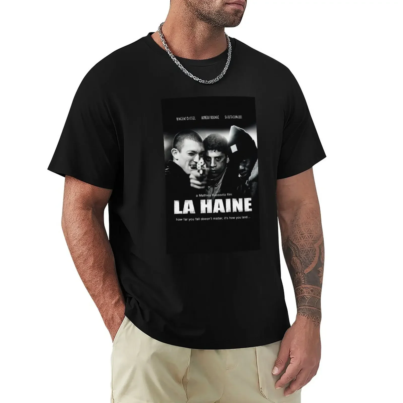 La Haine Affiche 2 T-Shirt Filmessentiel Cute Tops Plus Size Tees Sport Fans Abbigliamento Uomo