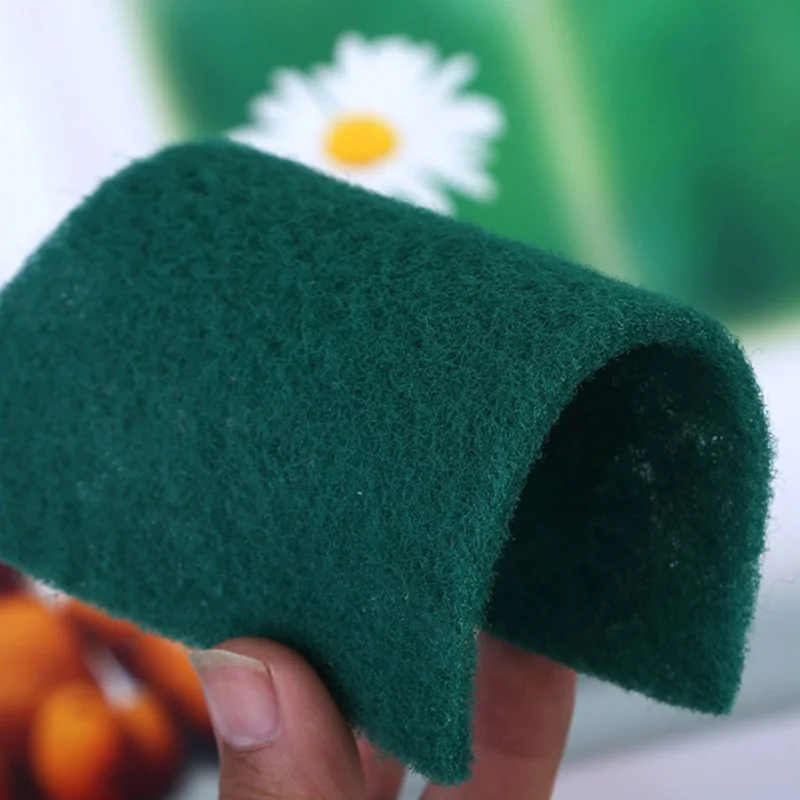 5/10pcs Cleaning Sponge Scrub Brush Household Scouring Pad Dishwashing Sponge Cloth For Home Kitchen