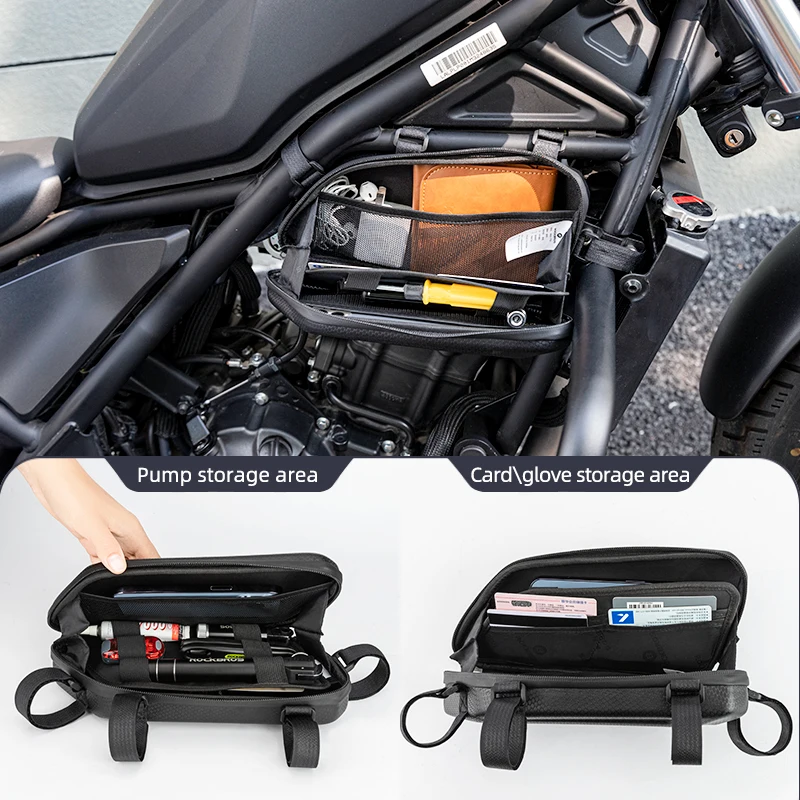 ROCKBROS Motorcycle Bag CM300 Waterproof Bag Large Capacity CM500 Engine Bag Guard Pole Bag Bicycle Bag Motorcycle Accessories