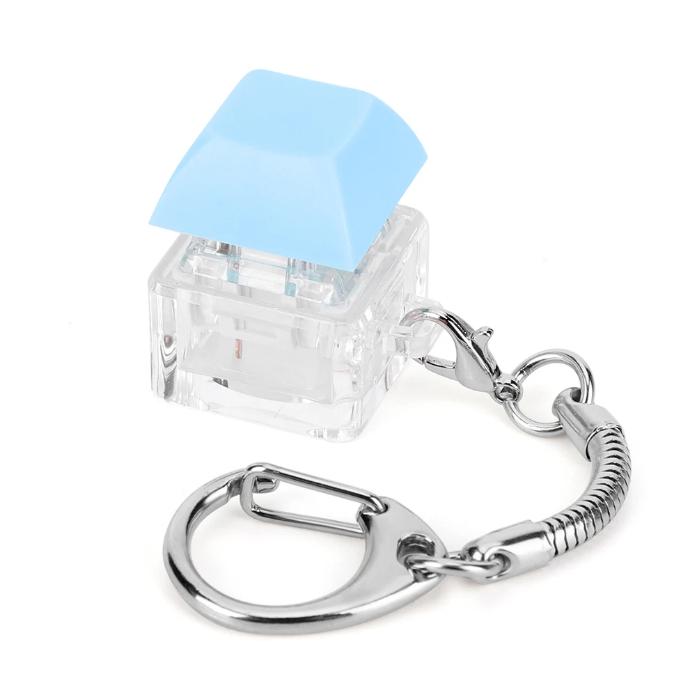 Keyboard Decompression Toys 1 Key Mechanical Keyboard Keychain DIY Fidget Toy for Adult To Relief Stress Pass The Time