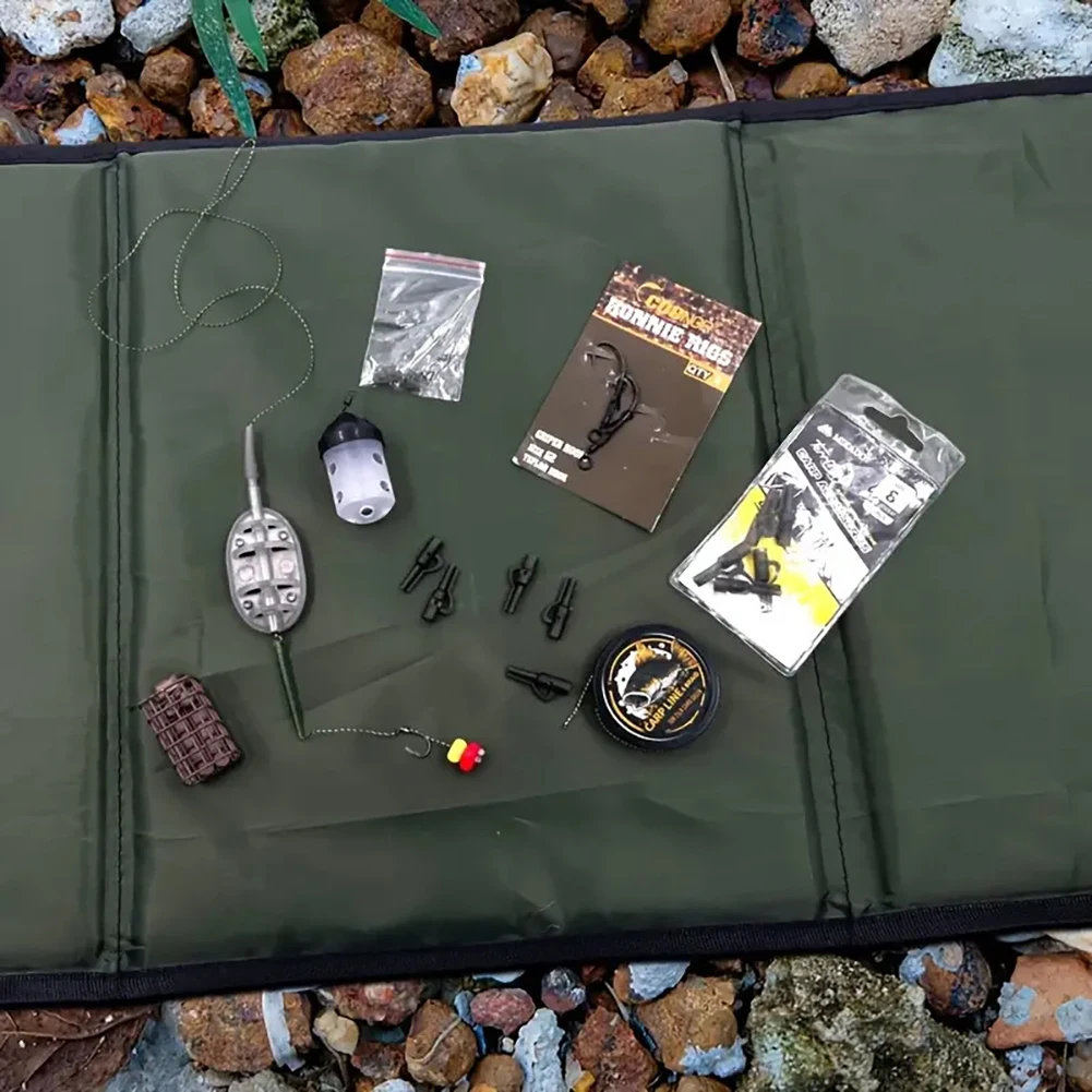 80*35CM Multi-Functional 3-Fold Unhooking Mat Fishing Accessories Protection Pad Waterproof Fishing Sponge Seat Cushion