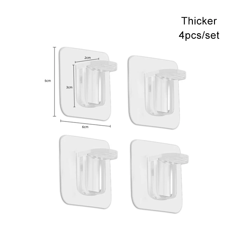 Detachable Self-Adhesive Shelves Support Hangstick (6 Pcs)