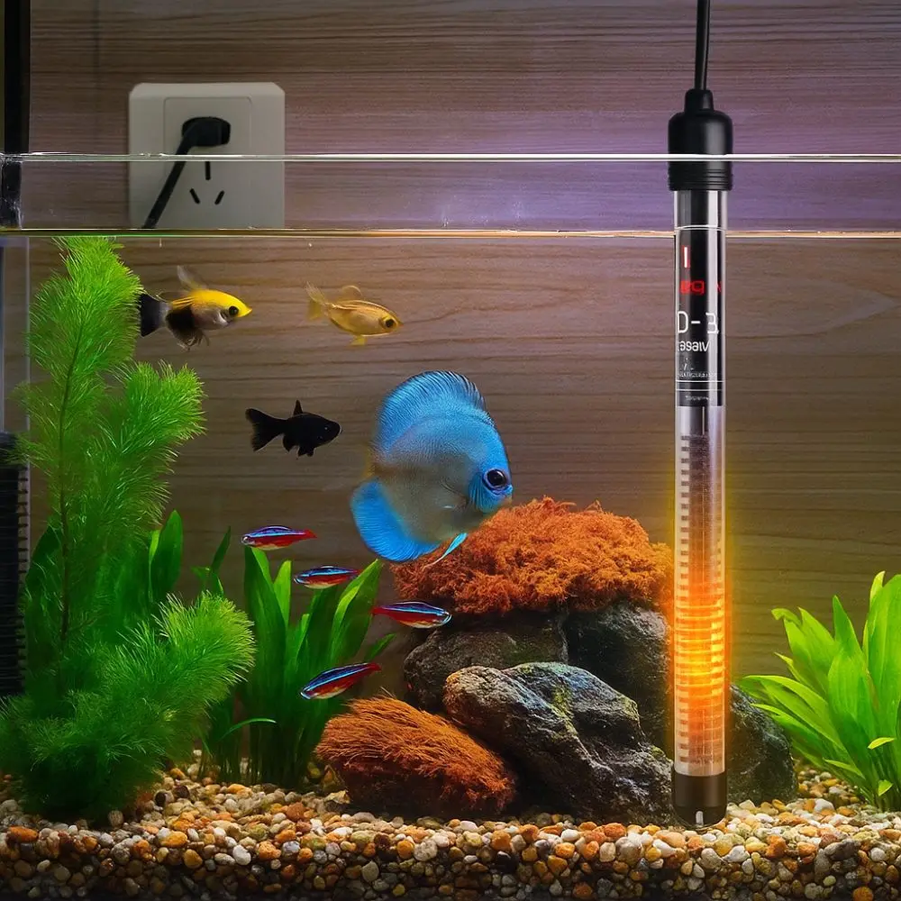 Automatic Fish Tank Heater 25-300W 22-34°C Aquarium Heater with Sucker Explosion-proof Submersible Heater Aquarium Supplies