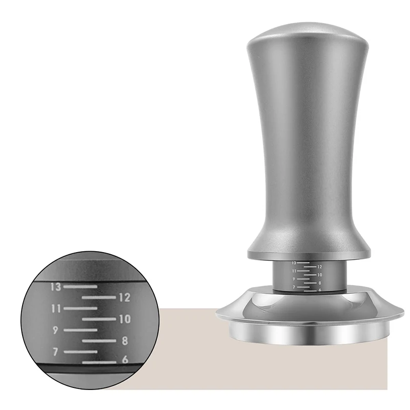 51/53/58mm espresso tamper café com escala 30lb espresso mola carregado