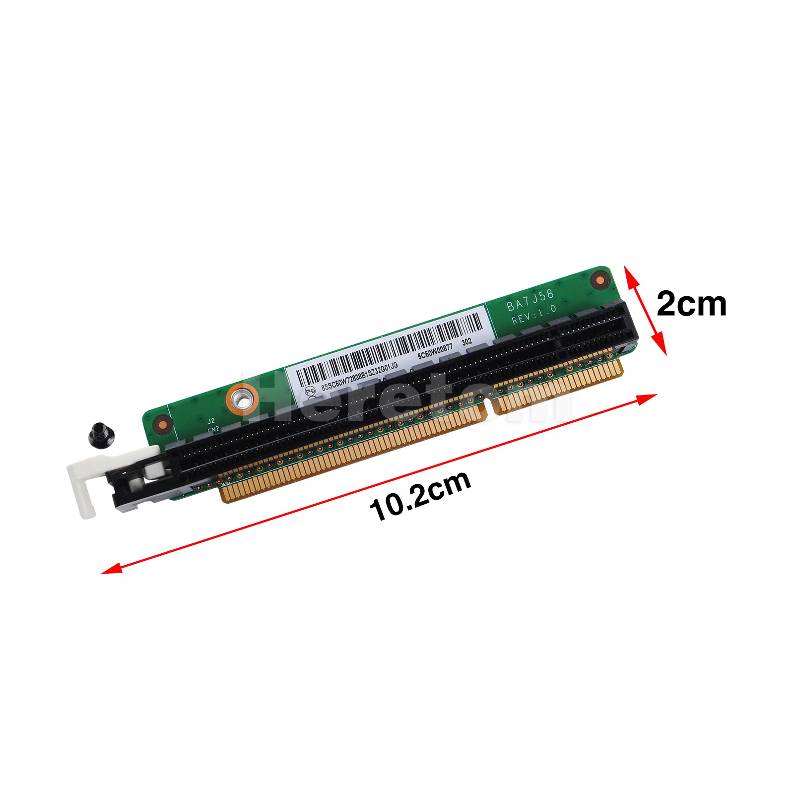 Nova Placa Gráfica Network Card Bracket 5c50w00877 para Lenovo Tiny6 M90q P340 P350pequeno Pciex16 Riser Card - Imagem 2