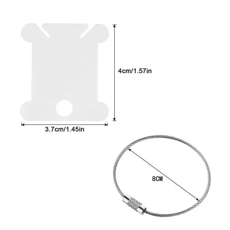 Plastic Bobbins and Bobbin Winder Set Spool Thread Card Embroidery Floss DIY Stitch Thread Organizer Holder for Sewing Accessories Embroidery Floss Organizer