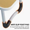 Laptop Bed Table Foldable Lap Table with Cup Holder Drawer Tablet Stand Laptop Bed Tray Table Portable Lap Table Foldable Legs 3