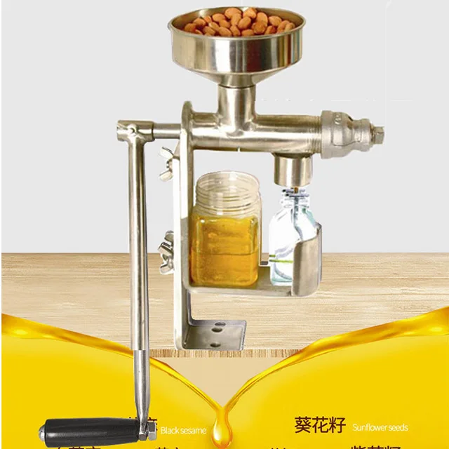 Manual Mini Vegetable Seeds Oil Press Machine / Sunflower  Extractor 380 50 2200w manual dust extractor compact