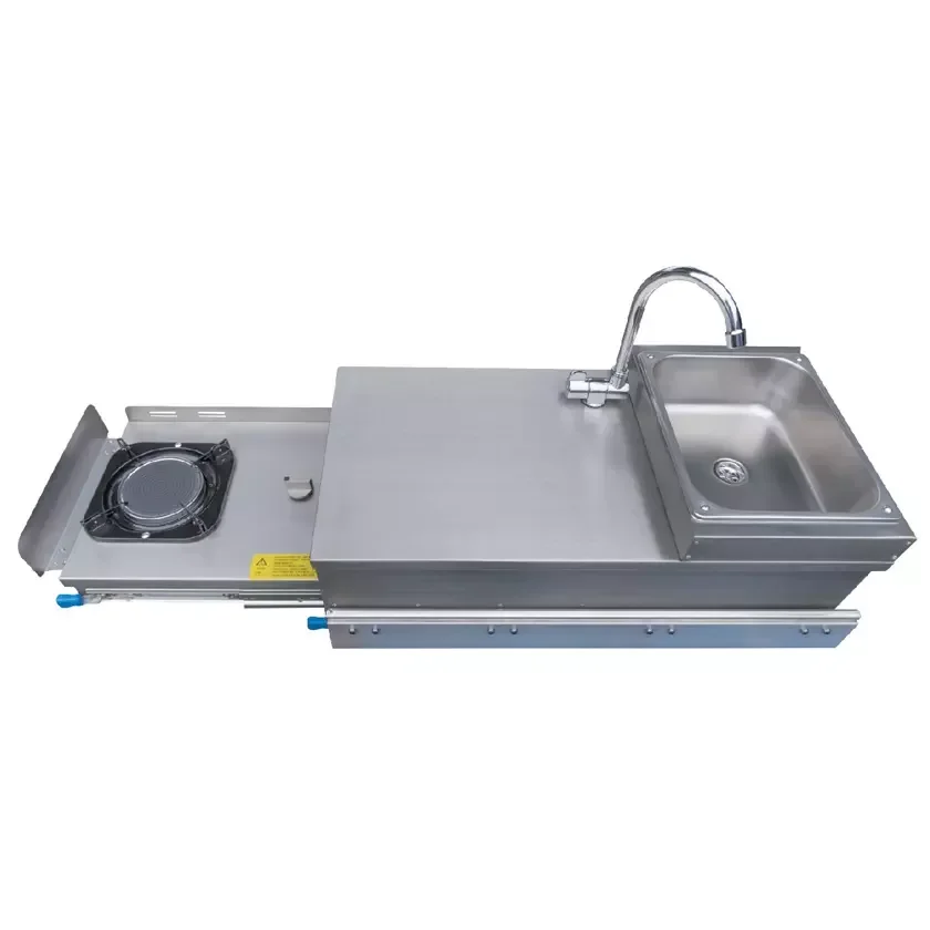 

High Quality Kitchen Stove RV Stainless Steel Gas Stove Portable Camping Kitchen with Sink