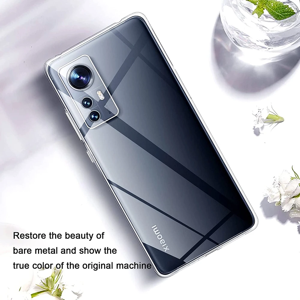 Luxury Clear Silicone Soft Phone Case For Xiaomi Mi 11 12 Lite 12S 11i 11T Pro Ultra Thin Transparent Back Cover Shell TPU Caso