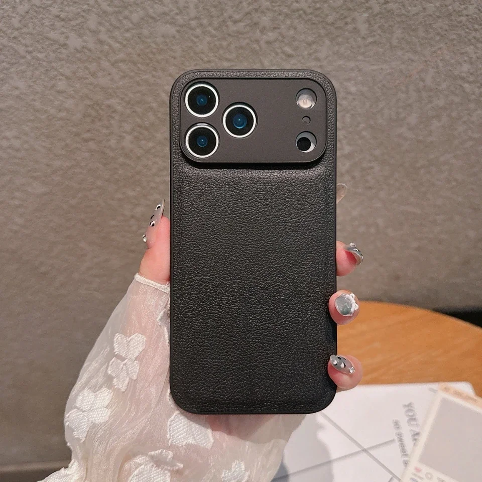 Luxury Leather Shockproof Phone Case - Elegant Protector Cover