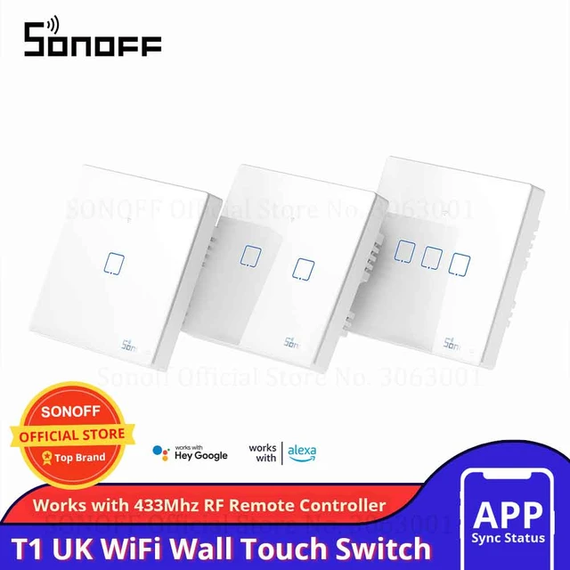 Interruptor De Pared Sonoff De 1 Canal WiFi -  - Distribuidores  Oficiales