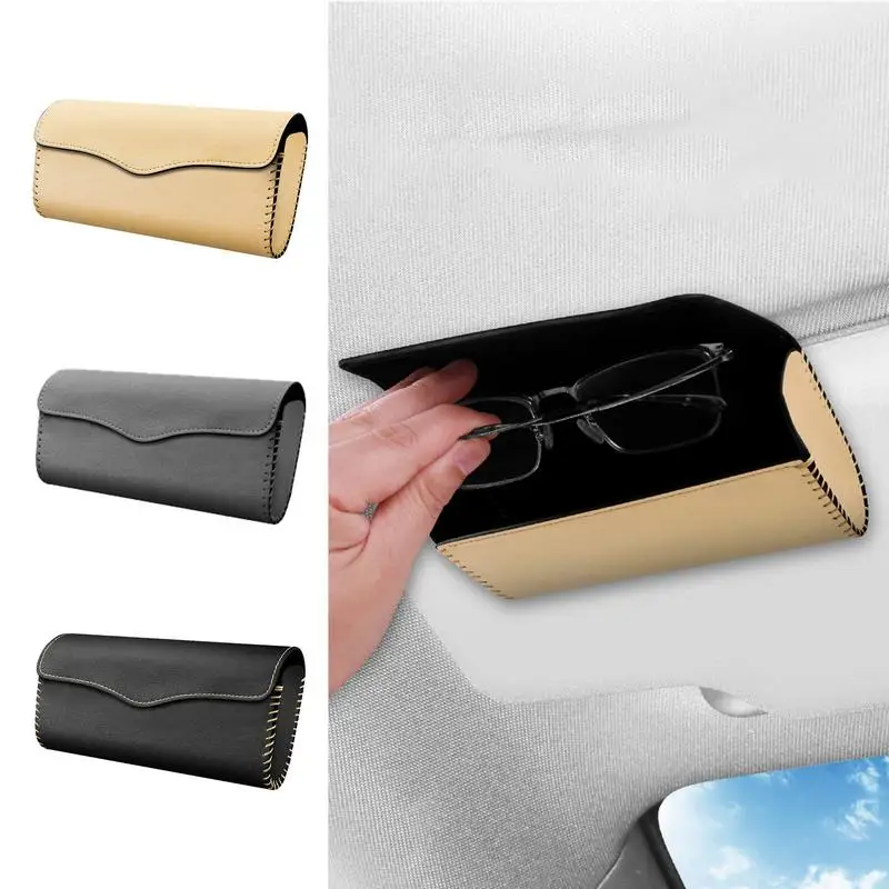

Car Visor Sunglasses Holder Car Sunglasses Holder Magnetic Glasses Holder And Ticket Card Clip Automobile Interior Supplies