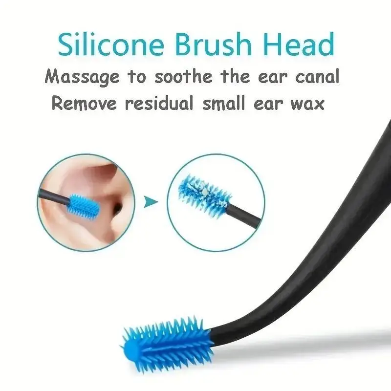 2pc Spiral Ear Spoon Double Headed Rotating Ear Digging Tool